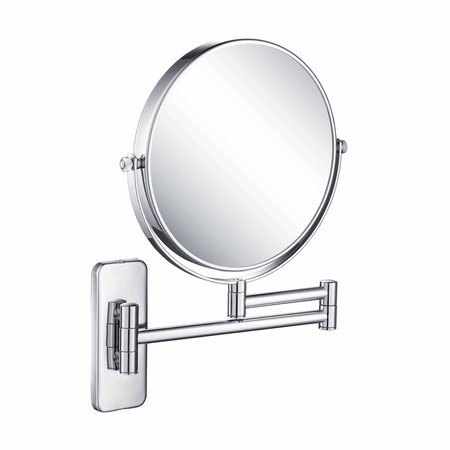 KIBI Wall Mount Magnifying Make Up Mirror - Chrome KMM100CH